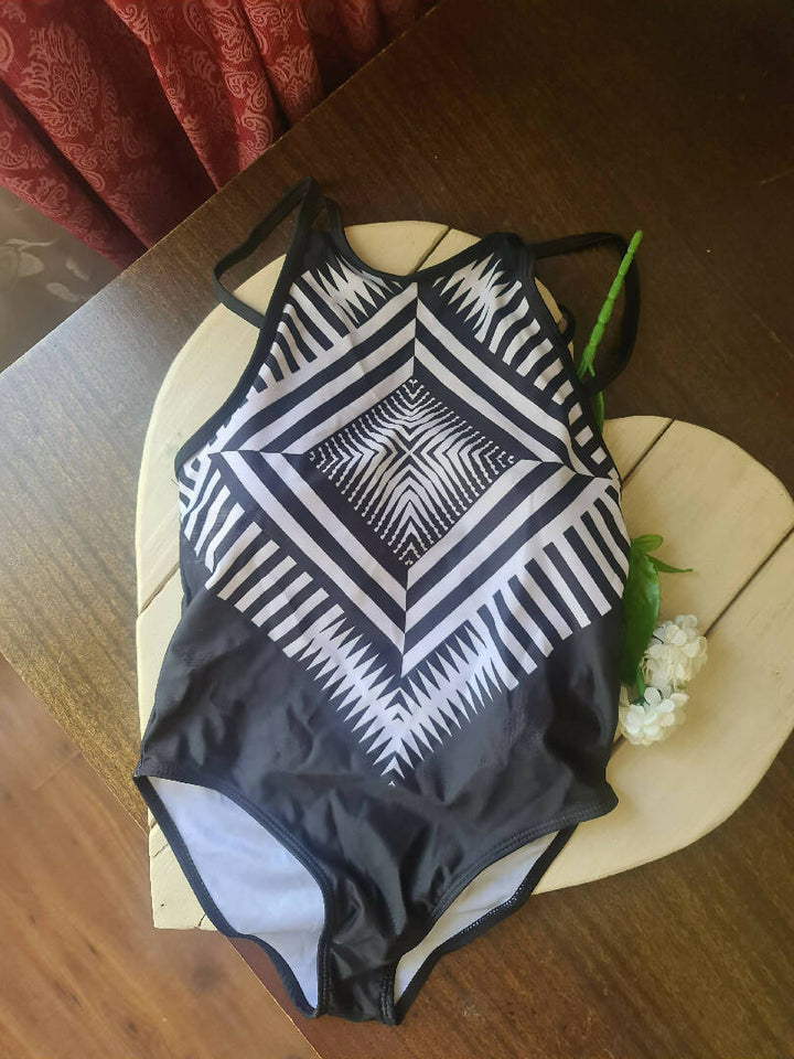 Black And White Swimsuit
