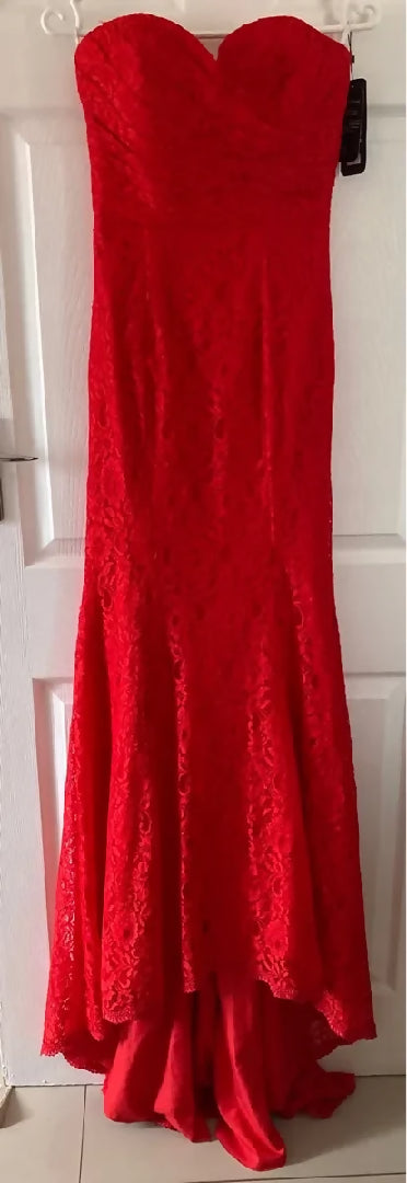Red Lace Gown – WISI-Oi
