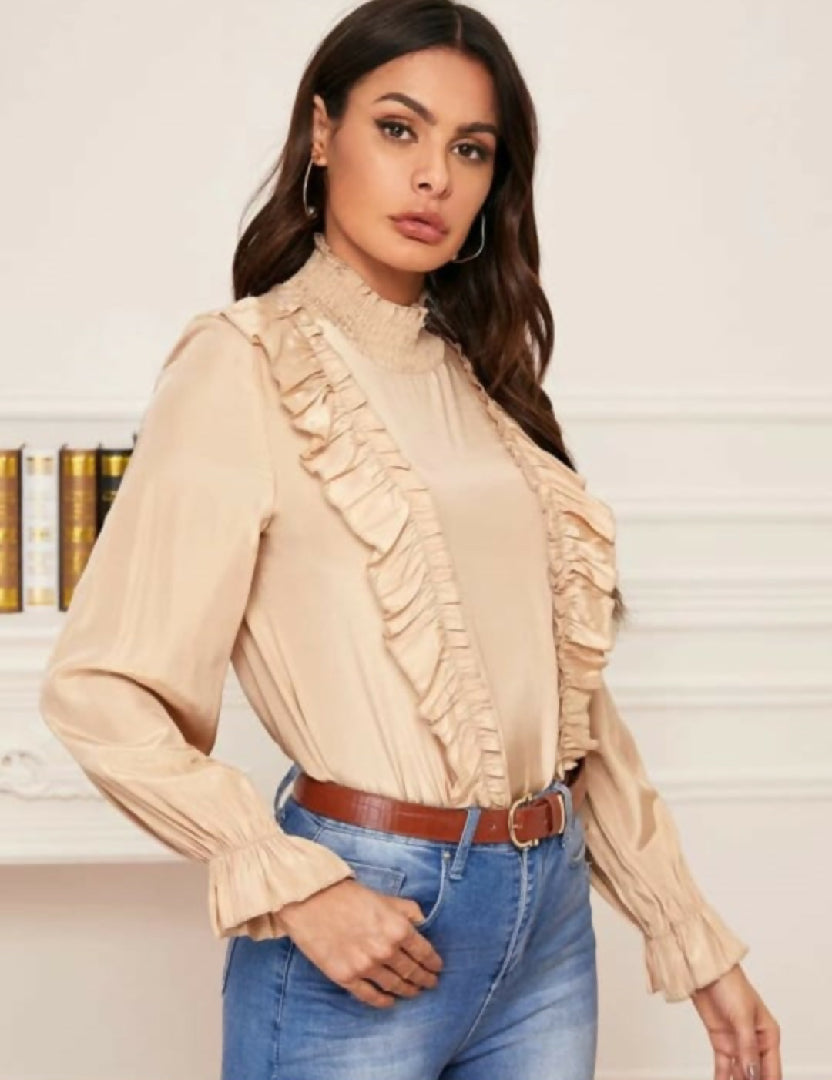 Frill detail blouse