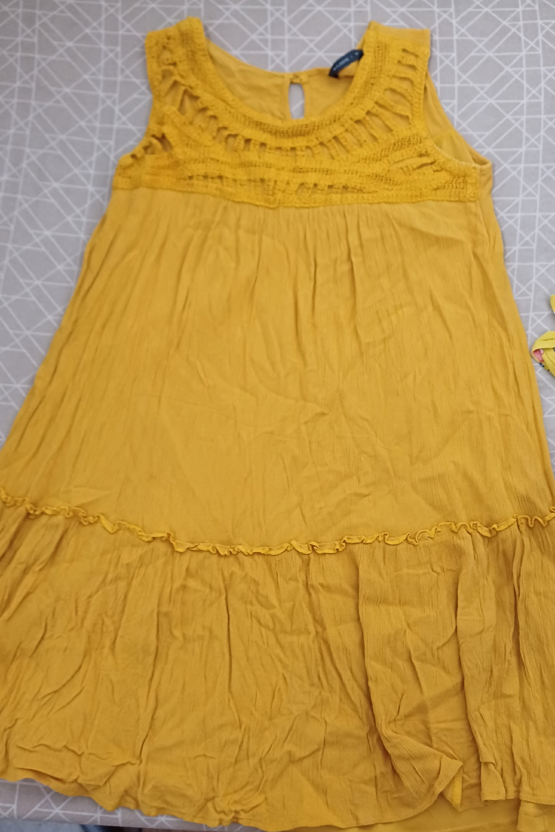 Miladys Flare A-Line Dress In Mustard Yellow