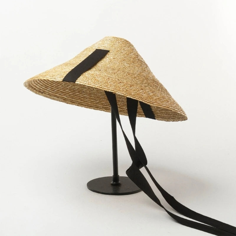 Image of Wide brim summer hat, Japanese style 