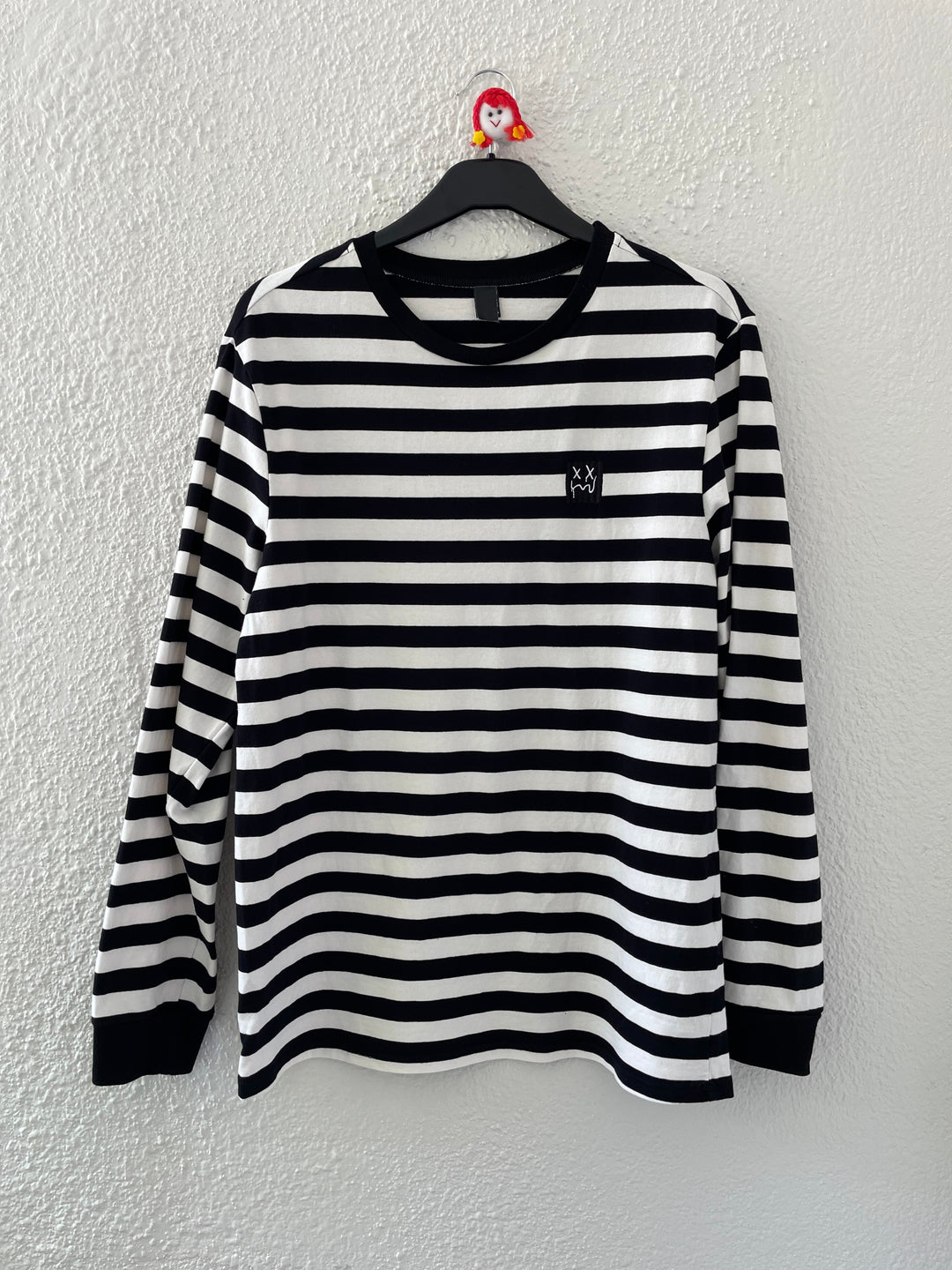 Image of Black&White Striped L/S top