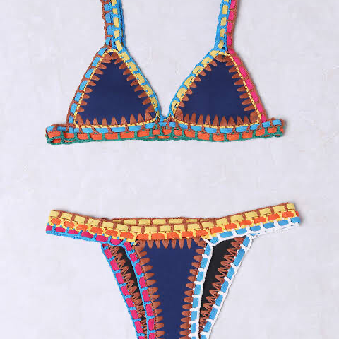 Image of Multi Colour Two Piece Bikini