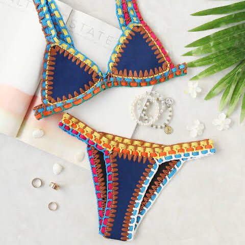 Image of Multi Colour Two Piece Bikini