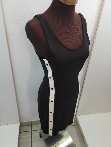 Image of H&M Black And Cream Dress