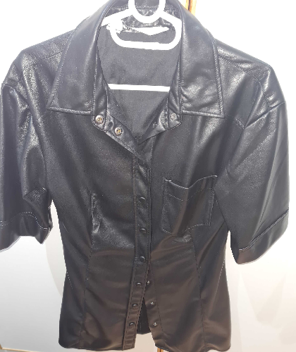 Image of Faux Leather Dress