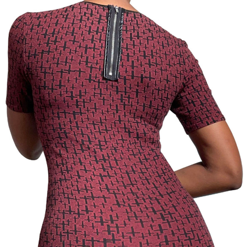 Image of Topshop Bodycon Knit Jacquard Dress