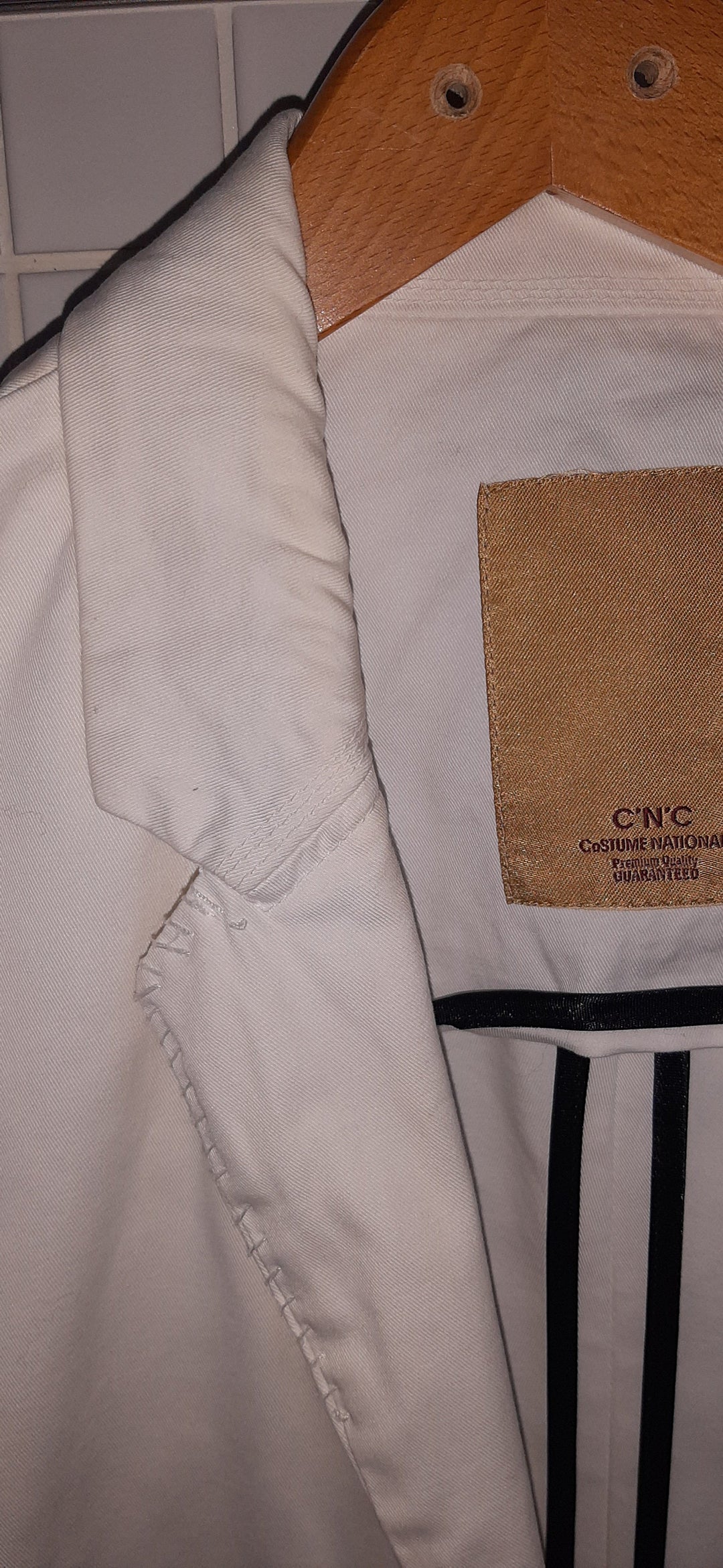 Image of Costume National White Cotton Jacket