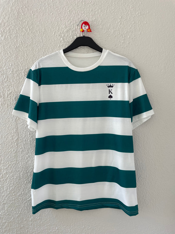 Image of Green/White striped tee