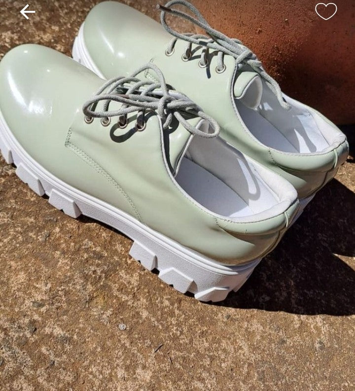 Image of Seduction Mint green chunky shoes