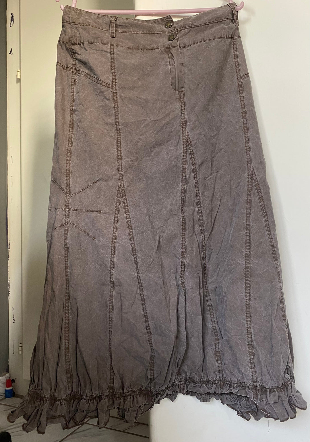 Image of Maxi Textured Skirt