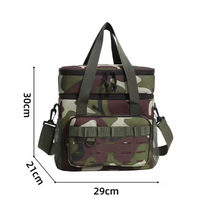 Insulated Picnic Lunch Bag Waterproof Lunch Bag Green, 15 L)