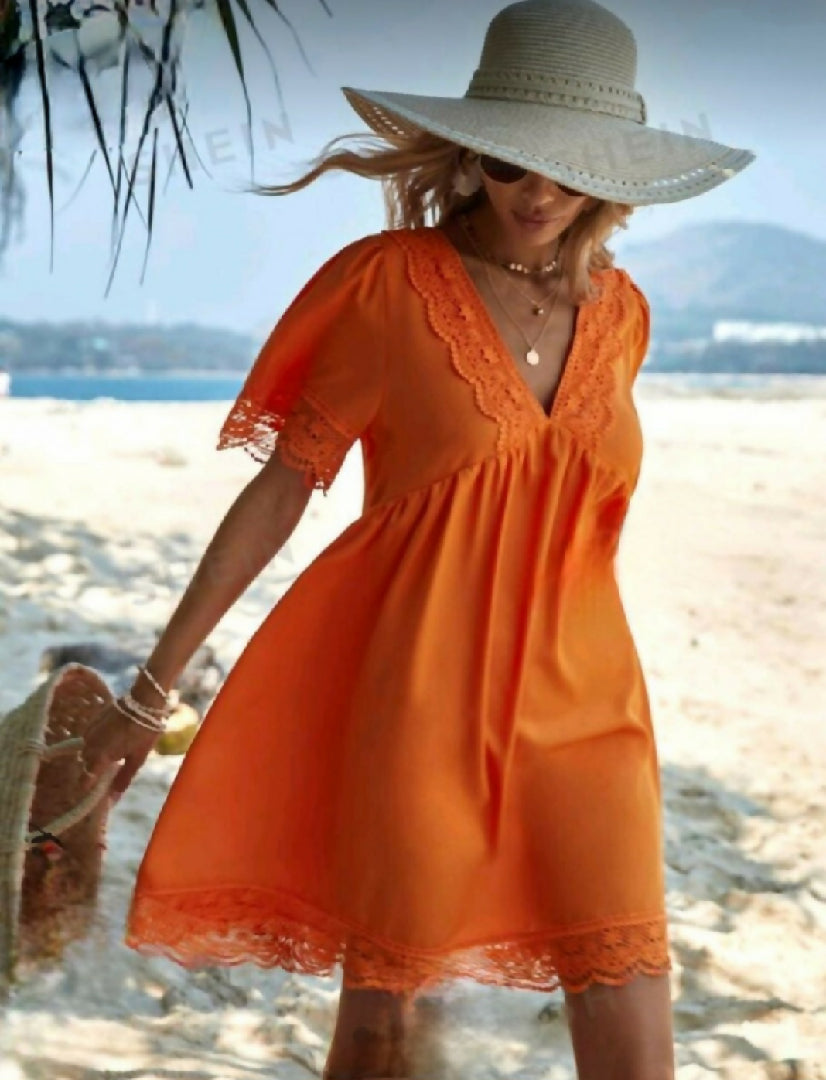 Ladies lovely Orange Dress