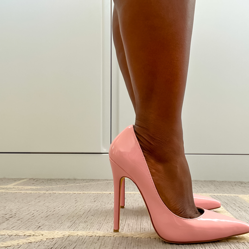 Image of Simmi Pink Patent Heels