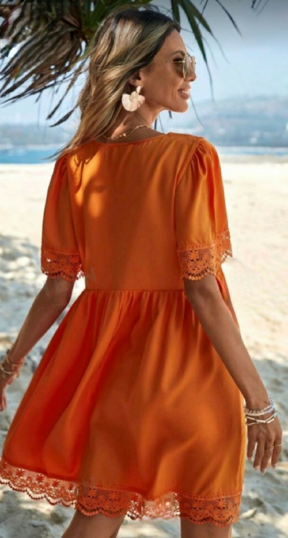 Ladies lovely Orange Dress