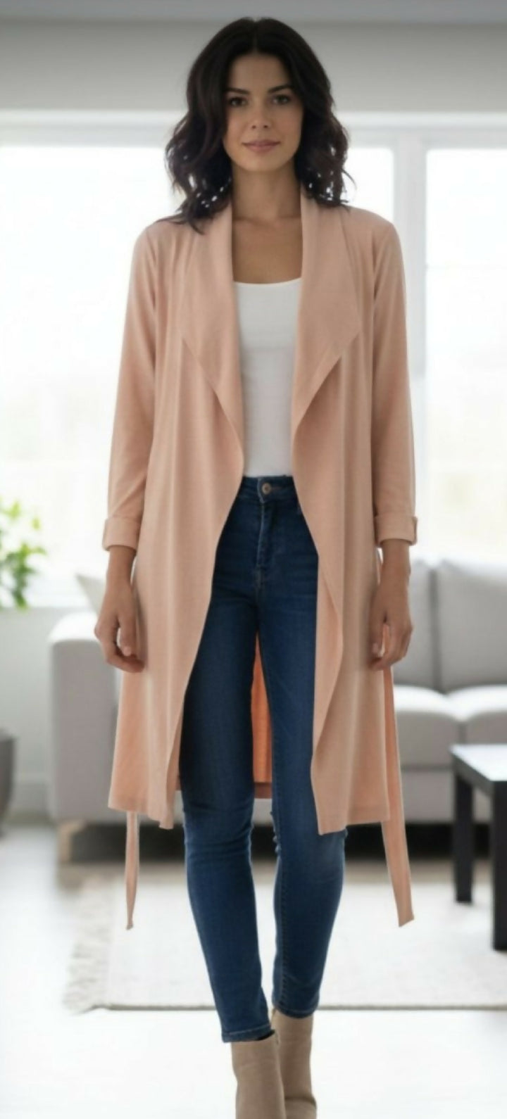 Blush Pink Spring Coat
