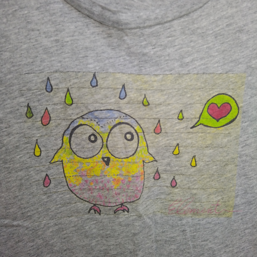 Women's Short Sleeve Rain Heart Bird T-Shirt (14/38)