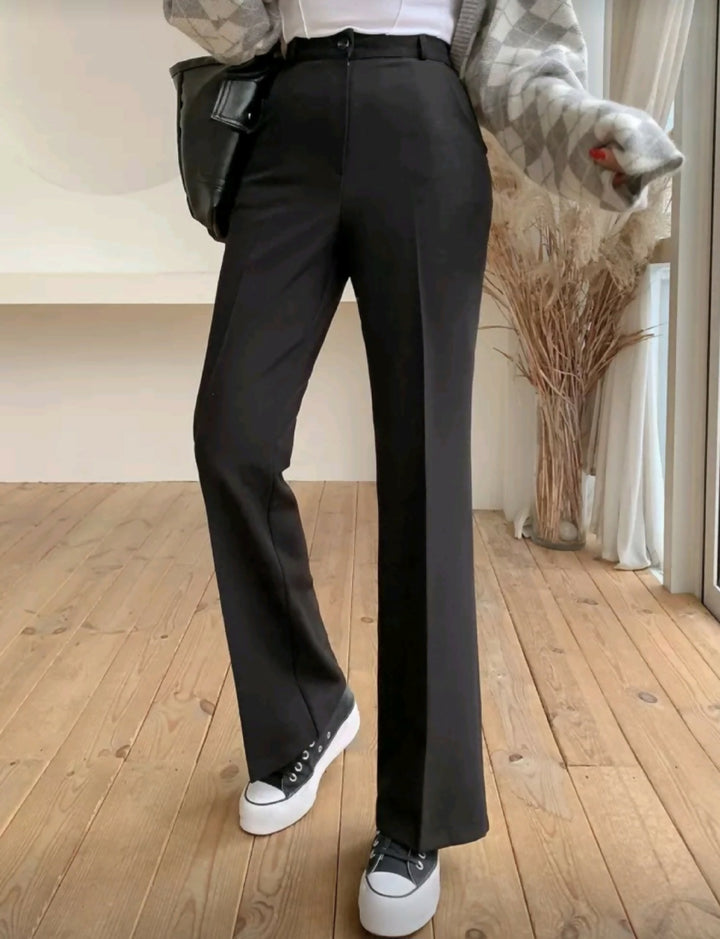 Classic Flare Leg Suit Pants