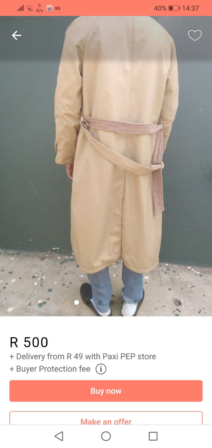Extra long double side wear jacket