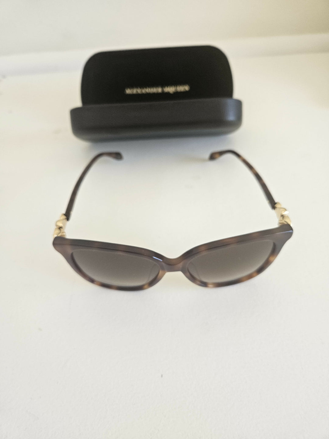 Alexander McQueen Acetate Skull-Embellished Cat-Eye Sunglasses