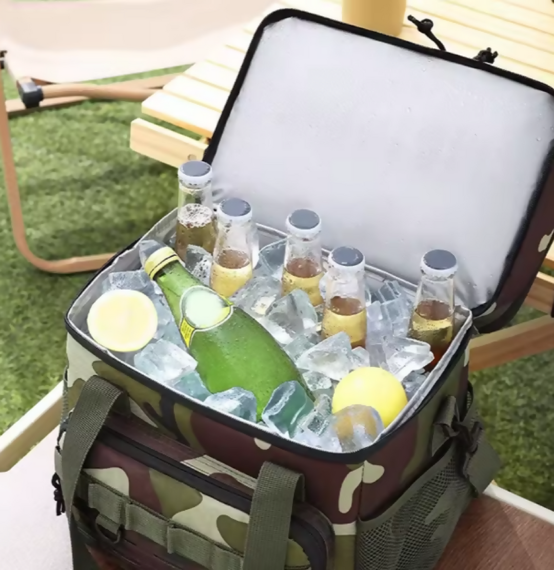 Insulated Picnic Lunch Bag Waterproof Lunch Bag Green, 15 L)