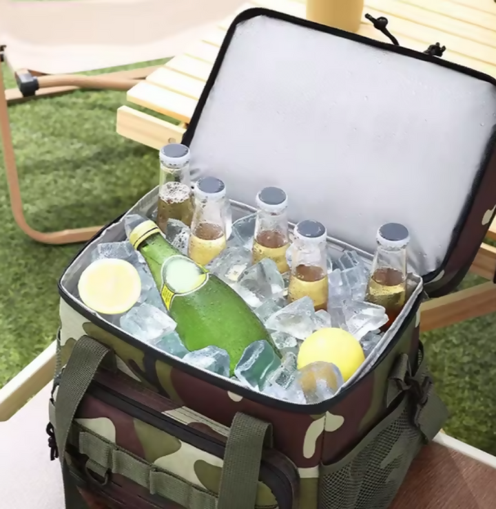 Insulated Picnic Lunch Bag Waterproof Lunch Bag Green, 15 L)