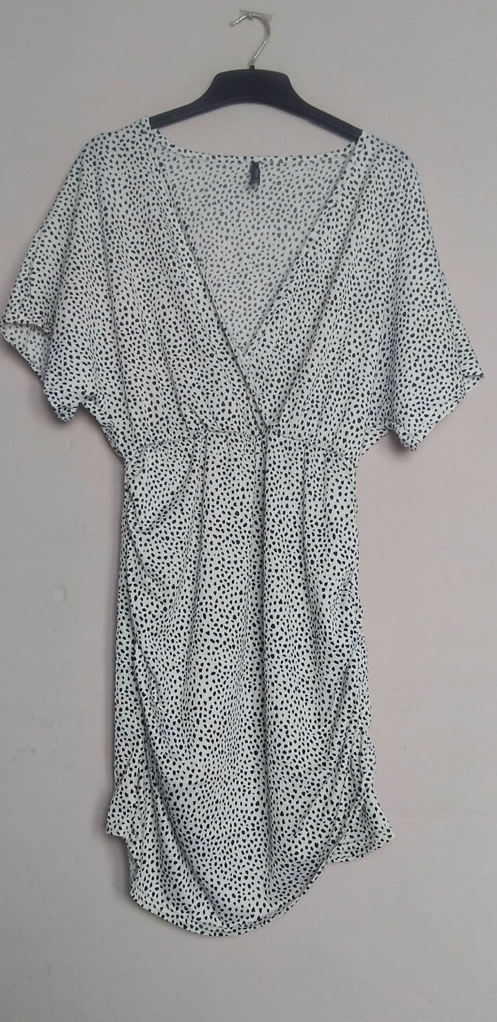White Polka Dress