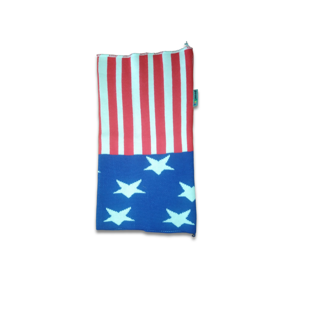 Scarf with an American Flag Design