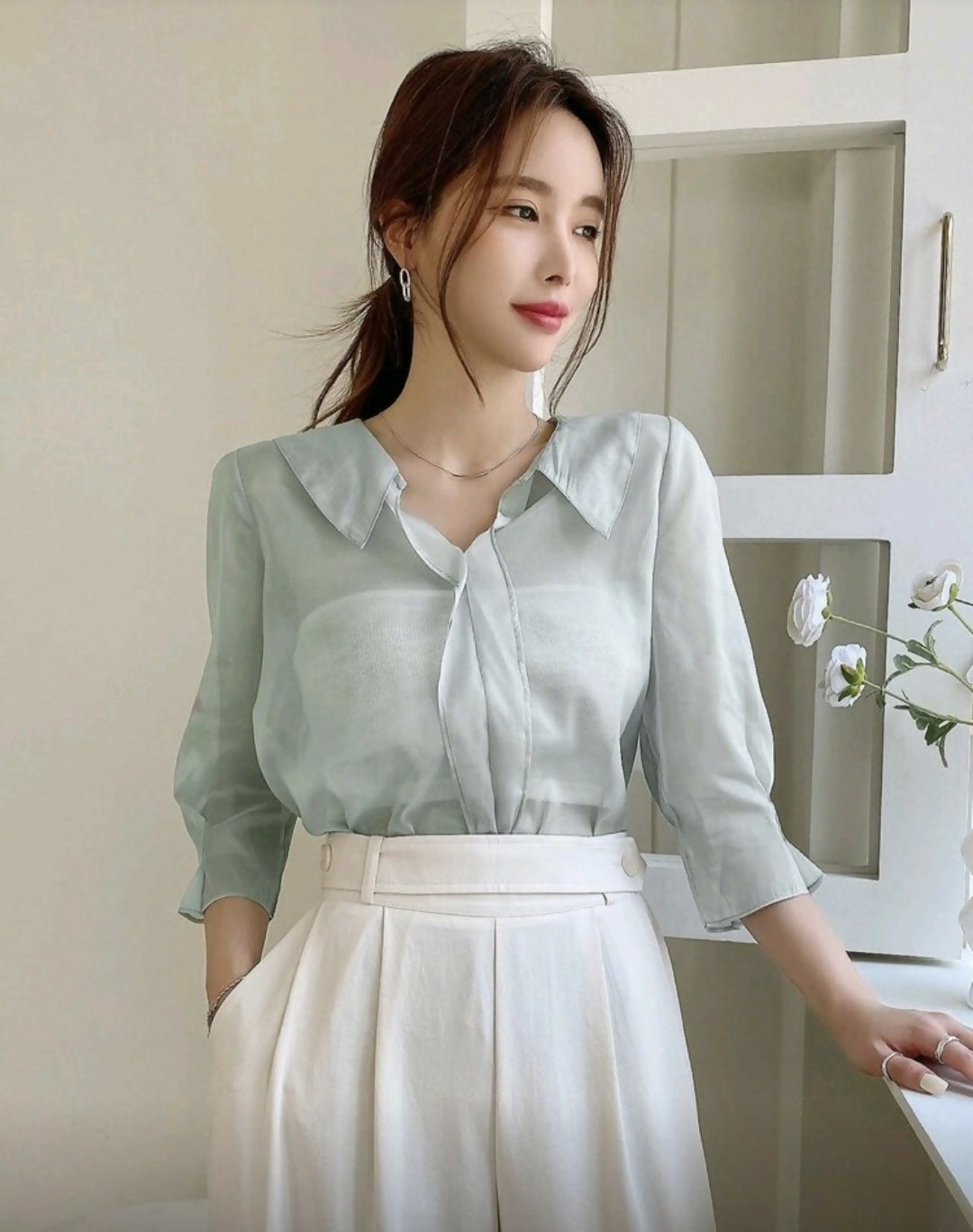 Sheer Shirt Without Tube Top