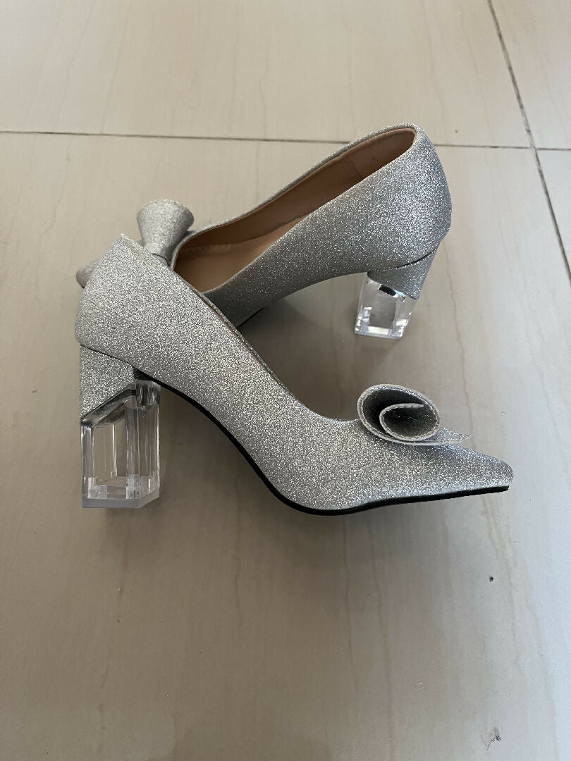 Silver heels