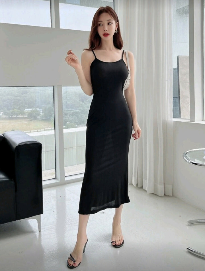Minimalist Smart casual Cami Dress