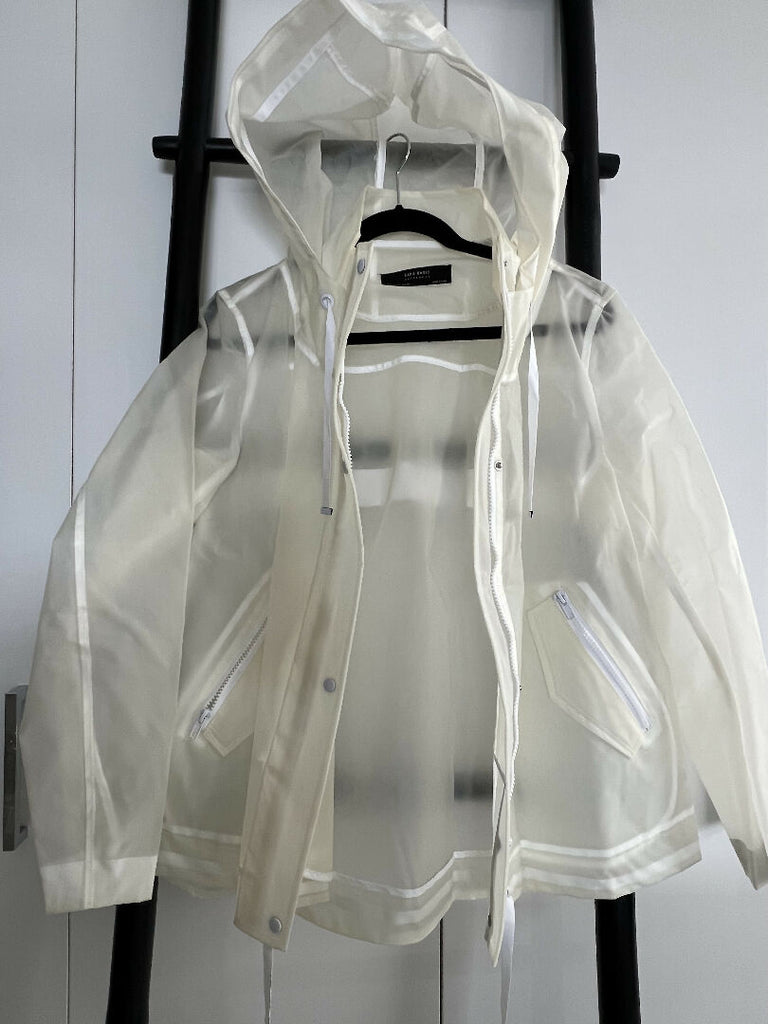 Femme Zara Fashion Raincoats Zara Raincoat Transparent Zara Water