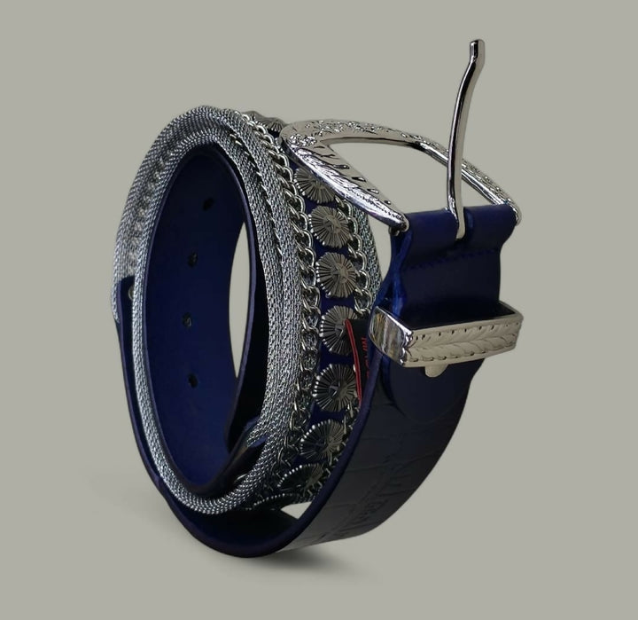 Nanni Metal-Leather Belt