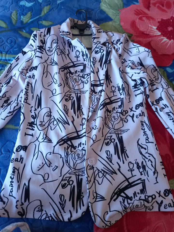 Print Fashion Blazer