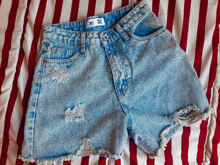 Stonewash shorts