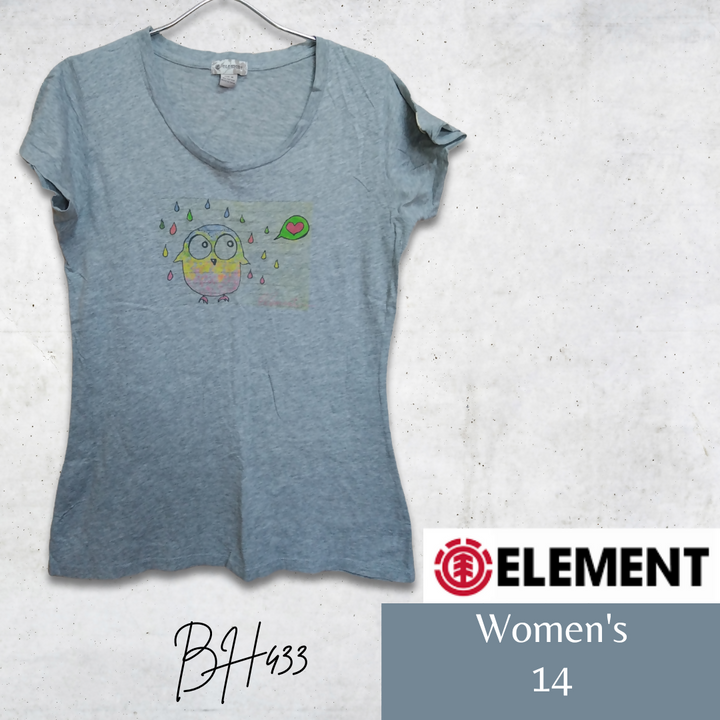 Women's Short Sleeve Rain Heart Bird T-Shirt (14/38)