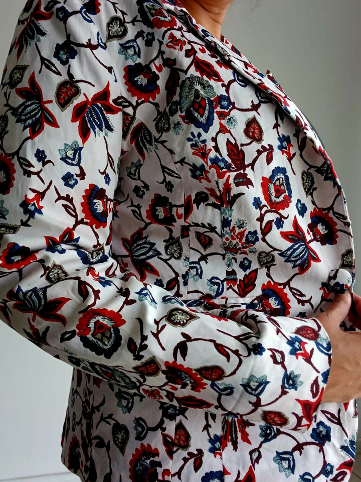 Women's Medium Floral Suit Jacket