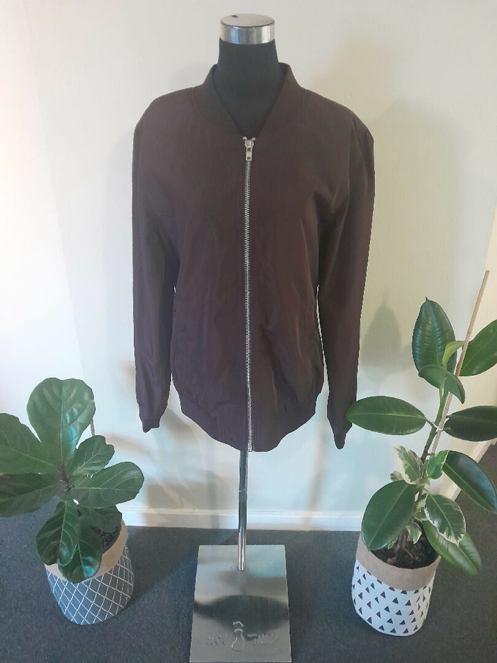 Burgundy Bomber Jacket