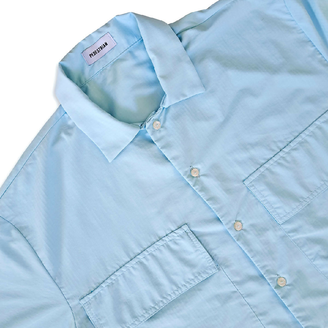 Baby Blue Bowling Shirt