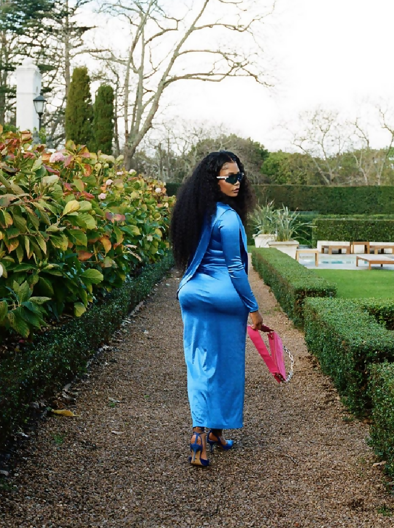 Blue Long dress 36/L WISI-Oi Blue Long dress 36/L WISI-Oi