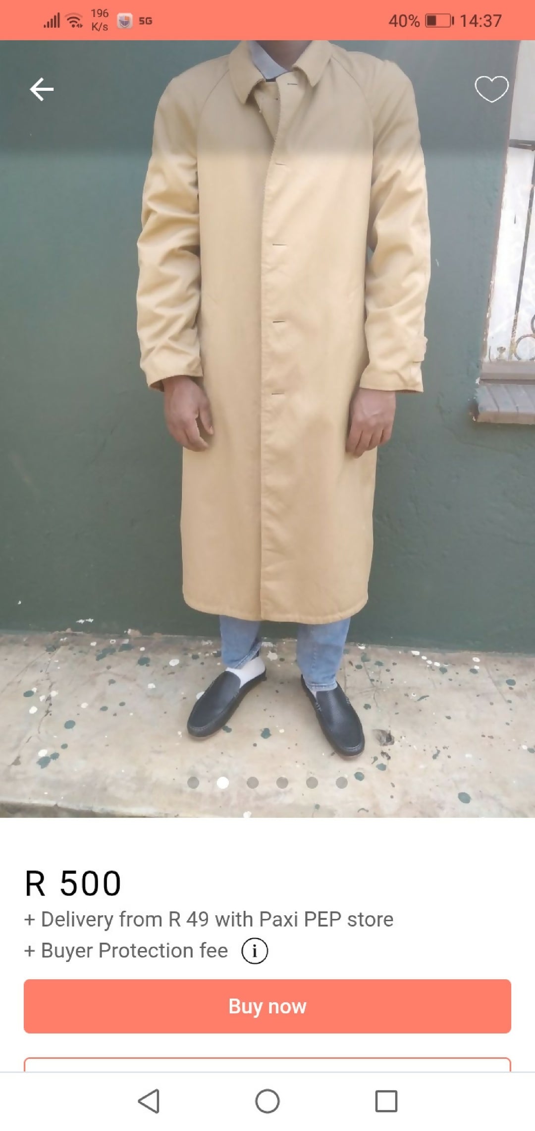 Extra long double side wear jacket