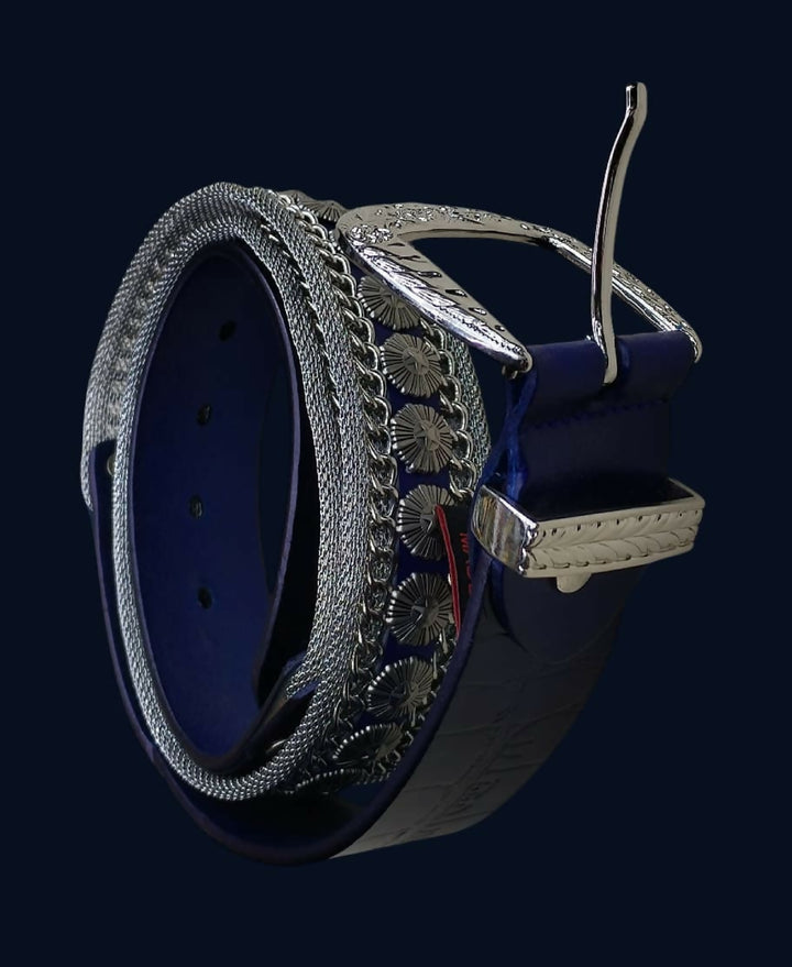 Nanni Metal-Leather Belt