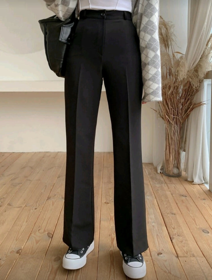 Classic Flare Leg Suit Pants