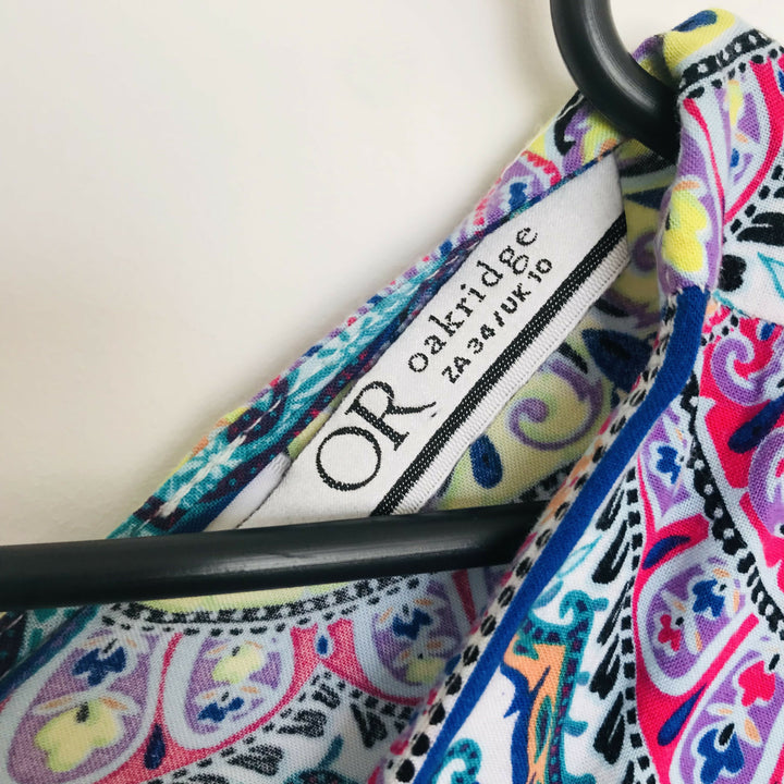 Turquoise, Pink Patterned Kaftan