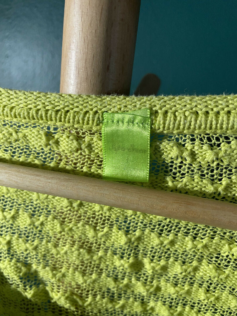 Neon Yellow woven woolen sleeves