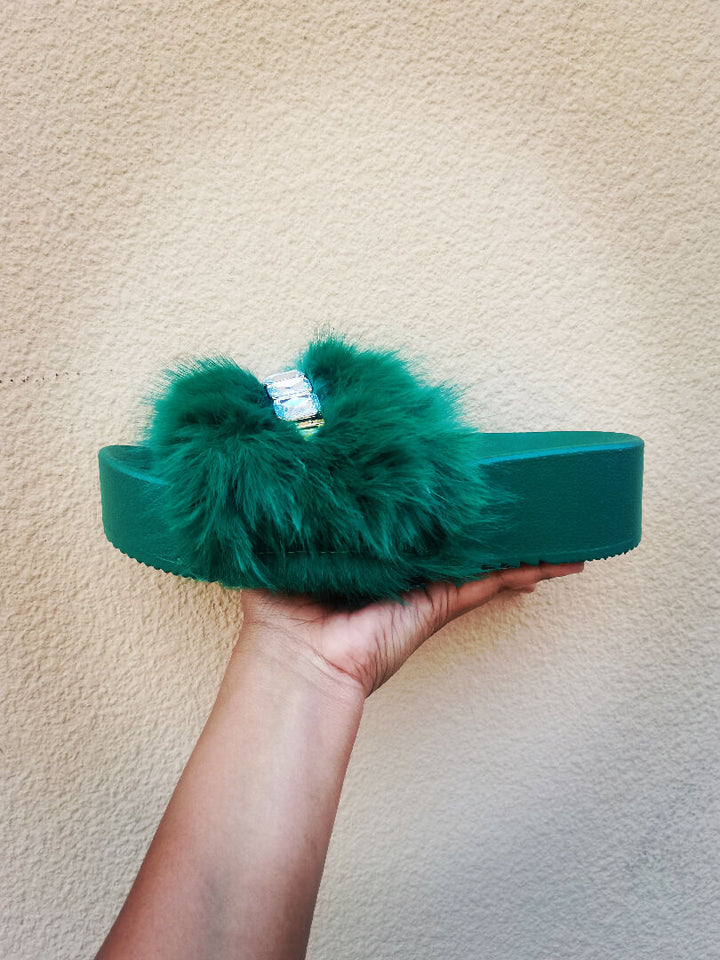 Comfy Faux Fur Slides