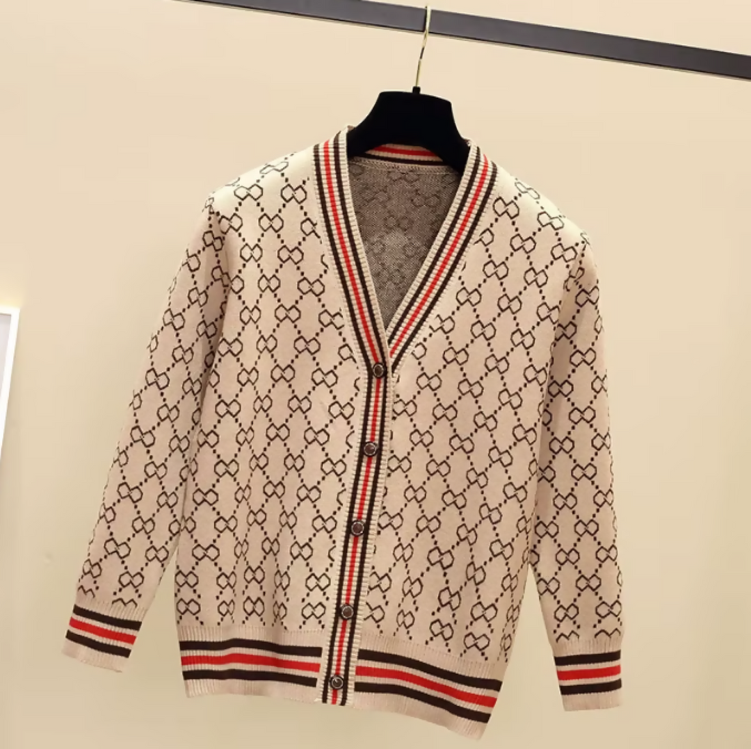 Cardigans For Women Fashion Loose V-Neck Knitted Cardigan