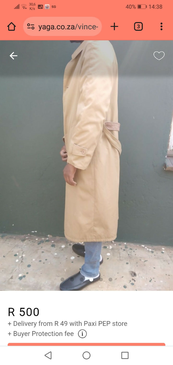 Extra long double side wear jacket