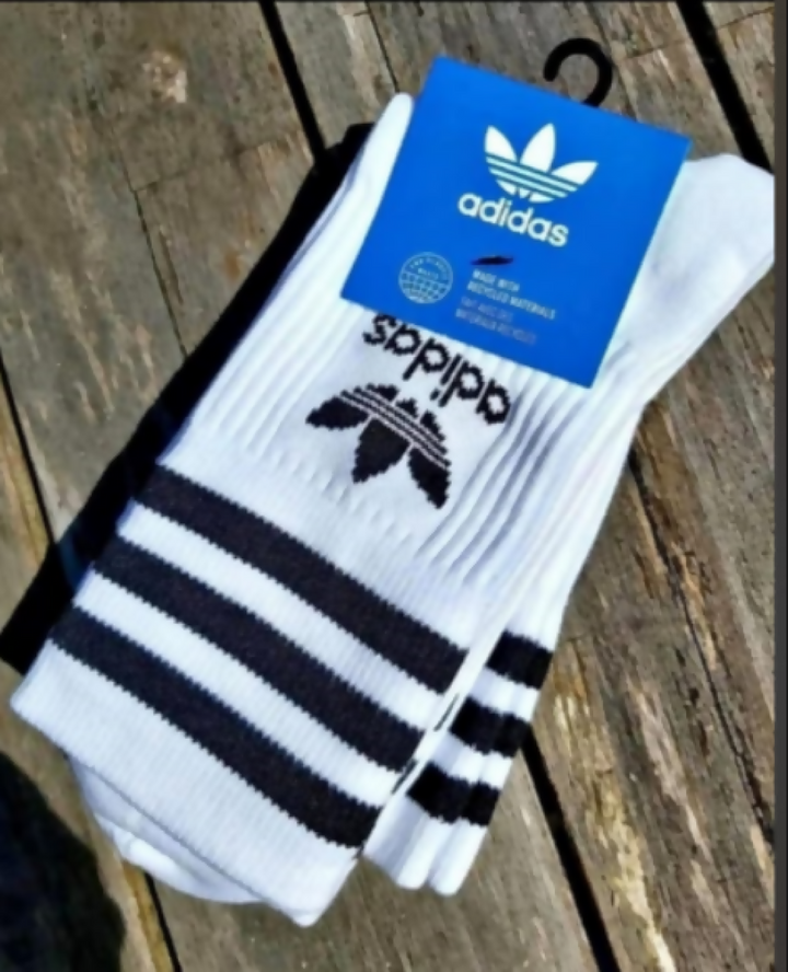 3 Pairs Adidas Crew Socks