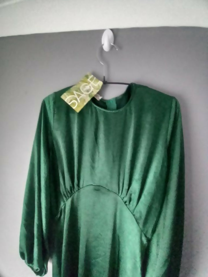 YDE Emerald Satin Dress